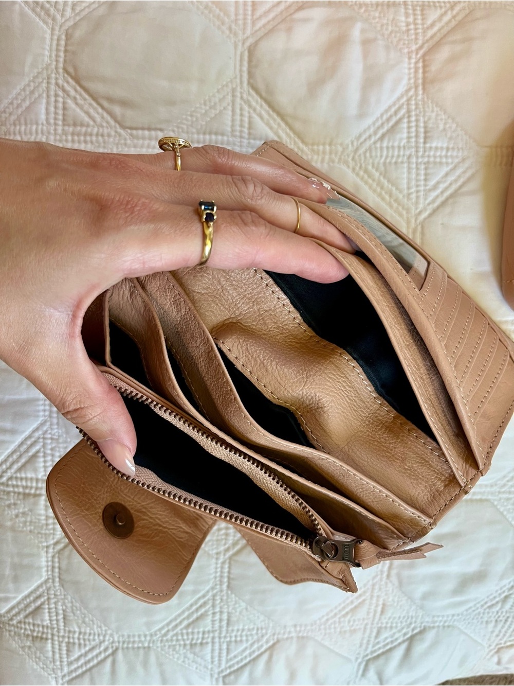🩰 Santorini Bag/wallet/zip pouch in Blush/Ballet Pink by Wanderers Travel Co - Picture 7 of 15
